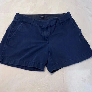 j crew Women’s Size 4 Cotton Blue chino Shorts
